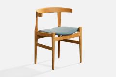 Hans Wegner Dining Room Chairs with Oak and Fabric Denmark 1960s - 4767978
