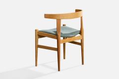 Hans Wegner Dining Room Chairs with Oak and Fabric Denmark 1960s - 4767979