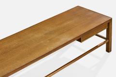Harvey Probber Large Bench with Mahogany and Brass USA 1960 - 4768084