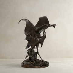 Heron Devouring a Frog Henri Alfred Jacquemart - 4407423