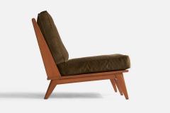Heywood Wakefield Settee with Maple and Velvet USA 1950s - 4768092
