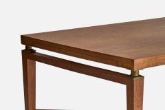 Holabird and Root Dining Table with Oak and Brass USA 1934 - 4768135