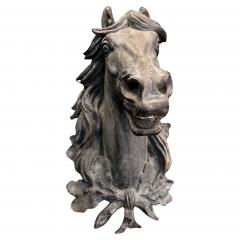 Horse head in cast iron France middle of the XIXth century - 2929061
