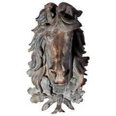 Horse head in cast iron France middle of the XIXth century - 2929064