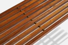 Hugh Acton Bench with Brass and Walnut USA 1955 - 4768162