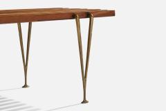 Hugh Acton Bench with Brass and Walnut USA 1955 - 4768163