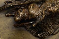 Hunt Plaque of Hare Pheasant 1850 Pierre Jules Mene - 4407532