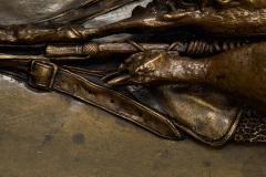 Hunt Plaque of Hare Pheasant 1850 Pierre Jules Mene - 4407533