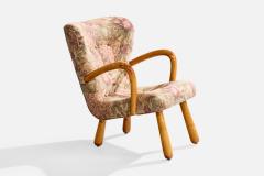 IKEA Lounge Chair with Birch and Fabric Sweden 1950s - 4768214