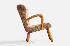 IKEA Lounge Chair with Birch and Fabric Sweden 1950s - 4768216