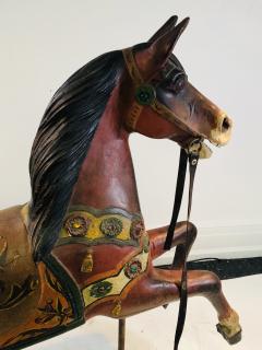 IMPORTANT CARVED TURN OF THE CENTURY CAROUSEL HORSE - 1025495