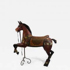 IMPORTANT CARVED TURN OF THE CENTURY CAROUSEL HORSE - 1026924