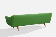 Illum Wikkelso Sofa with Oak and Fabric Denmark 1960s - 4768220