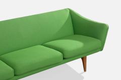 Illum Wikkelso Sofa with Oak and Fabric Denmark 1960s - 4768222