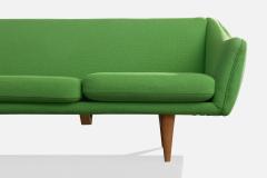 Illum Wikkelso Sofa with Oak and Fabric Denmark 1960s - 4768223