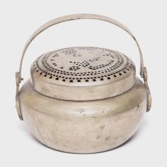 Incised Peony Brass Brazier - 4459911