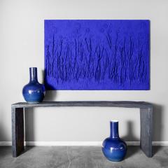 Indigo Reclaimed Elm Waterfall Table - 4258372