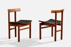 Inger Klingenberg Dining Room Chairs with Teak and Leather Denmark 1960s - 4768274