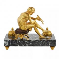 Inkwell With A Figure Of Pan France Early 19th Century - 4781819