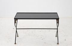 Iron and Black Glass Cocktail Table 20th Century - 2968947