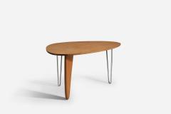 Isamu Noguchi Early Rudder Table with Birch and Steel for Herman Miller 1950s - 4768306
