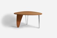 Isamu Noguchi Early Rudder Table with Birch and Steel for Herman Miller 1950s - 4768307
