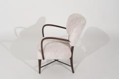 Italian Accent Chair in Wool C 1950s - 2924242