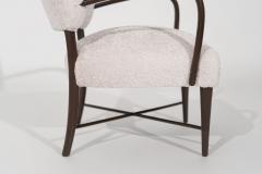 Italian Accent Chair in Wool C 1950s - 2924244