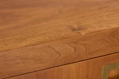 Italian Designer Sideboard with Teak and Brass Italy 1970s - 4775944