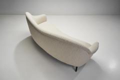 Italian Mid Century Modern Sofa with Stained Wood Legs Italy ca 1950s - 2911927