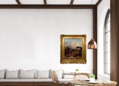 JOSEPH HEINRICH LUDWIG MARR An Alpine Village oil on panel Joseph Heinrich Ludwig Marr - 4458180