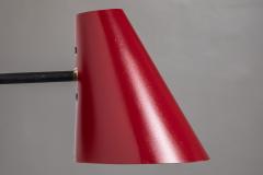 Jacques Biny Pair of 1950s Jacques Biny Red Black Wall Lights - 2931032