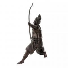 Japanese Bronze Figure Of A Samurai Archer Japan 19th Century - 4781369