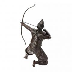 Japanese Bronze Figure Of A Samurai Archer Japan 19th Century - 4781371