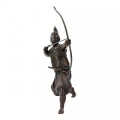 Japanese Bronze Figure Of A Samurai Archer Japan 19th Century - 4781372