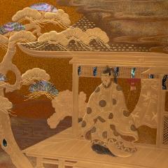 Japanese Gilt Lacquer Writing Desk Poem Box - 4459711