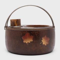 Japanese Inlaid Paulownia Tabako Bon - 4165543