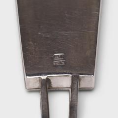 Japanese Silver Fan Form Box - 4165815