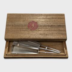 Japanese Silver Fan Form Box - 4459587