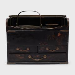 Japanese Tabako bon with Gilt Mountain Landscapes - 4459855