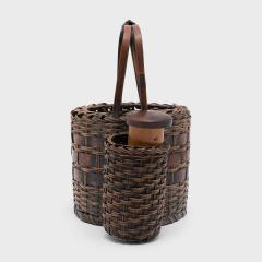 Japanese Woven Bamboo Tabako bon - 4459844