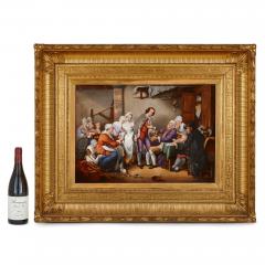 Jean Baptiste Greuze Very large S vres porcelain plaque by Pastier after Jean Baptiste Greuze - 2917547
