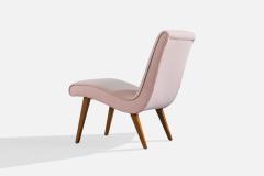 Jens Risom Lounge Chairs with Beech and Fabric Germany 1950s - 4768499