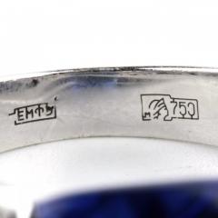 Jewellery 18k White Gold Ring With A 10 20 Carat Tanzanite And Diamonds - 4780011