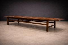 Joaquim Tenreiro Bench in Rosewood Att to Joaquim Tenreiro 1960s Lot 318A - 4624303