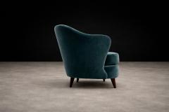 Joaquim Tenreiro Concha Armchair in Hardwood Mohair by Joaquim Tenreiro 1950s Lot 138A - 4624630