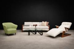 Joaquim Tenreiro Concha Armchair in Ultrasuede Attributed to Joaquim Tenreiro Lot 138V2 - 4624637