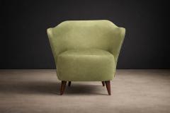 Joaquim Tenreiro Concha Armchair in Ultrasuede Attributed to Joaquim Tenreiro Lot 138V2 - 4624638