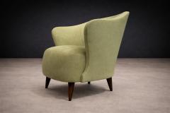 Joaquim Tenreiro Concha Armchair in Ultrasuede Attributed to Joaquim Tenreiro Lot 138V2 - 4624639