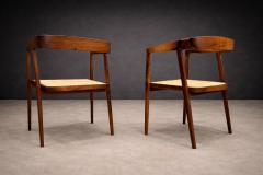 Joaquim Tenreiro Pair of Armchairs in Rosewood and Cane Joaquim Tenreiro 1950s Lot 533 - 4624663